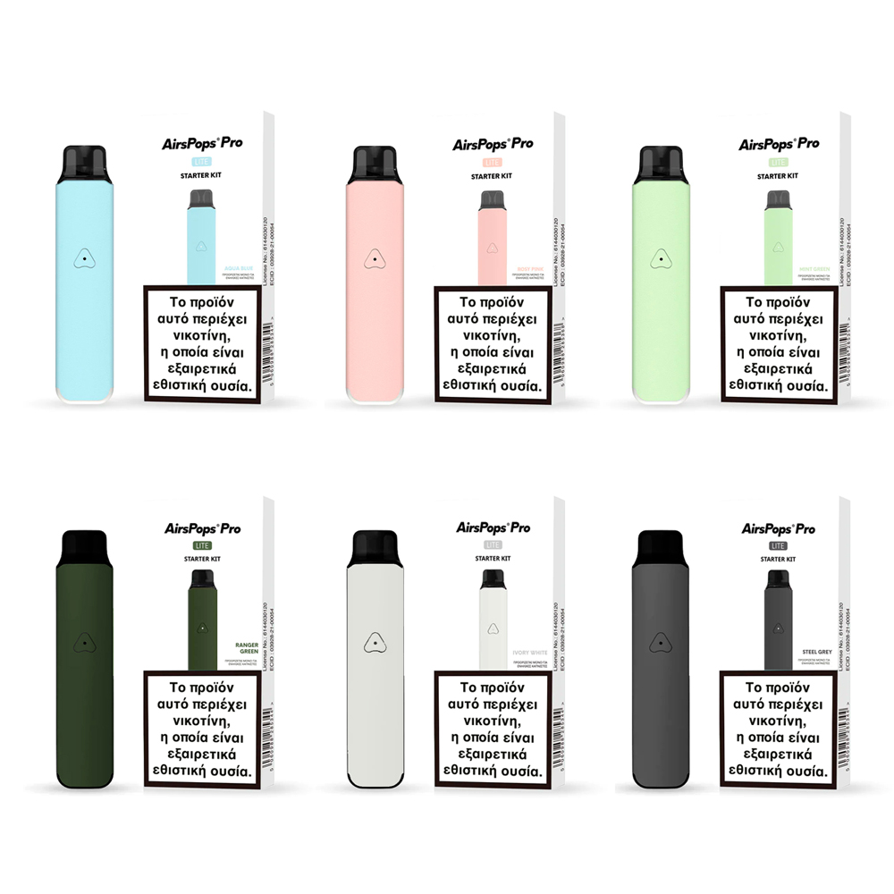 Airscream-AirsPops-Pro-Lite-Pod-700mah-ALL-COLORS Airscream AirsPops Pro Lite Pod 700mah ALL COLORS